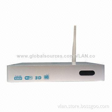 3D 1,080p Android TV Box, RJ45 and WiFi, SD Card, Cortex A9 CPU